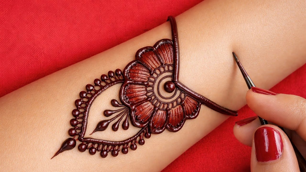 New stylish full hand mehndi design | easy front hand mehndi | simple mehandi ka design | mehndi