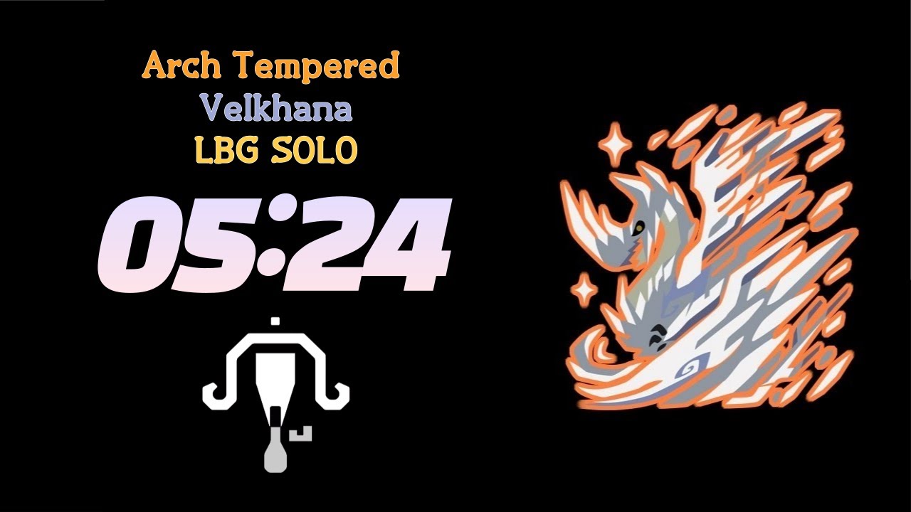 [MHWI] [05:24]Arch Tempered Velkhana SOLO Elemental LBG / 역전왕 이베르카나 속성 라보 솔플 수렵 / 歴戦王イヴェルカーナ ライト