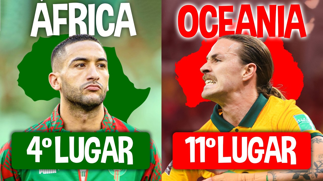 A Melhor Campanha de CADA CONTINENTE na Copa do Mundo