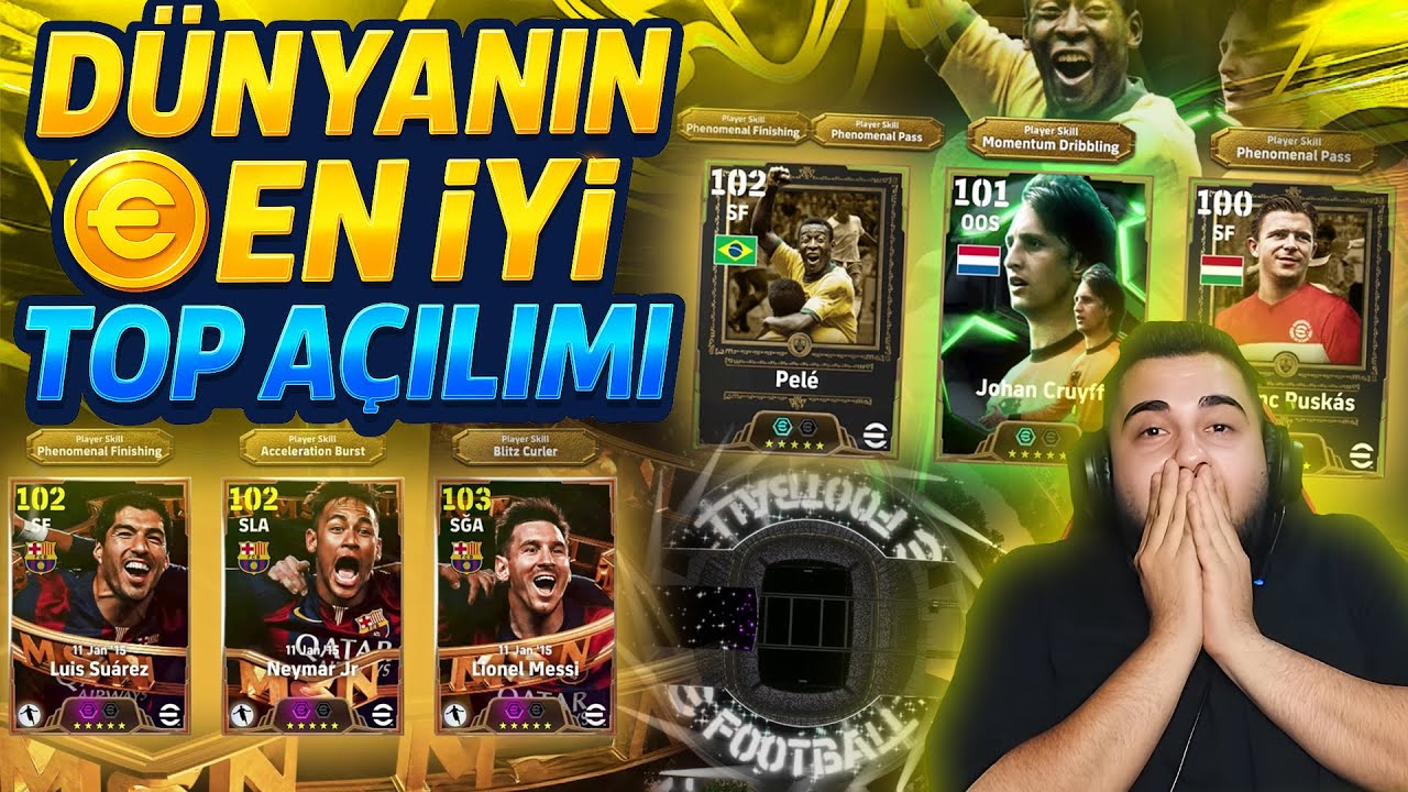 DÜNYANIN GELMİŞ GEÇMİŞ EN İYİ TOP AÇILIMI! 😱 HER PAKETE TEK ATTIM! SİYAH TOP!  eFootball 2025