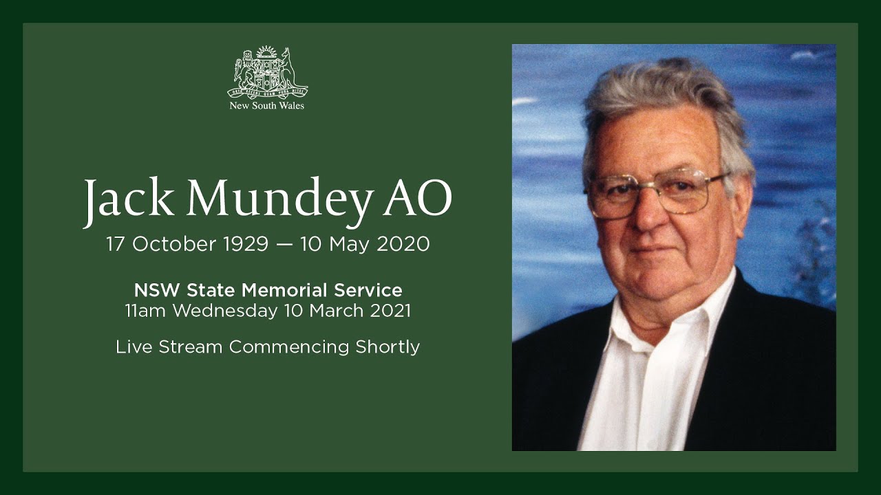 State Memorial Service for Mr Jack Mundey AO