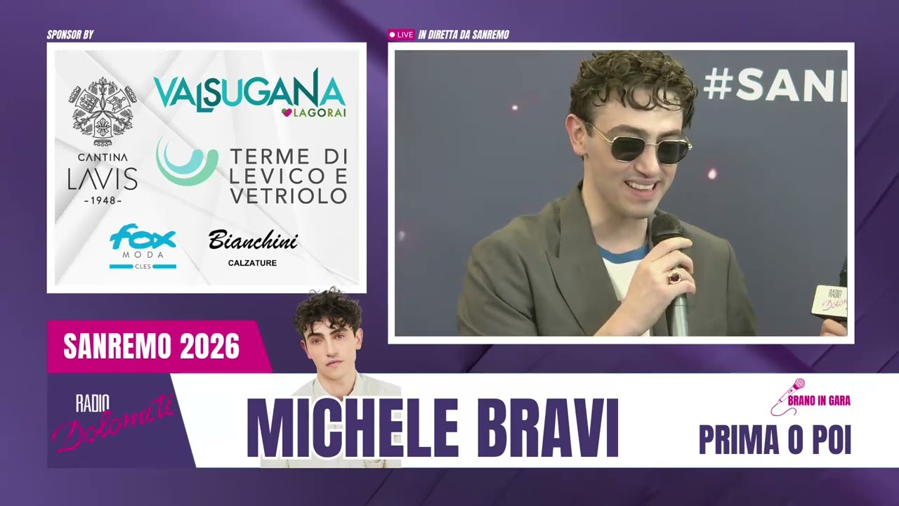 🎵🌸 SANREMO 2026 - Intervista a MICHELE BRAVI