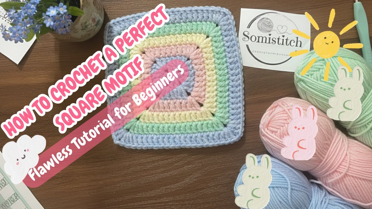 The Secret to Perfect Squares: How to Get Them Perfectly Flat Every Time✨💗🧶