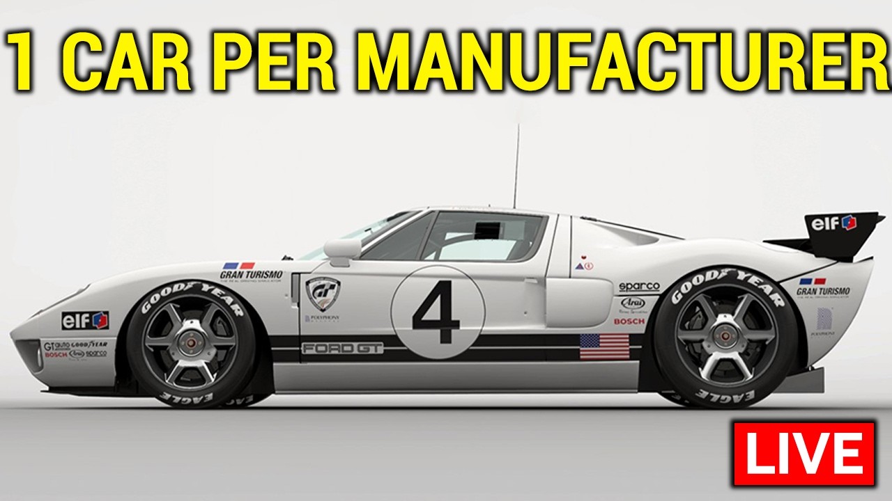 Can I Beat EVERY Gran Turismo While Using 1 Car Per Manufacturer? #8 - !rules !cars