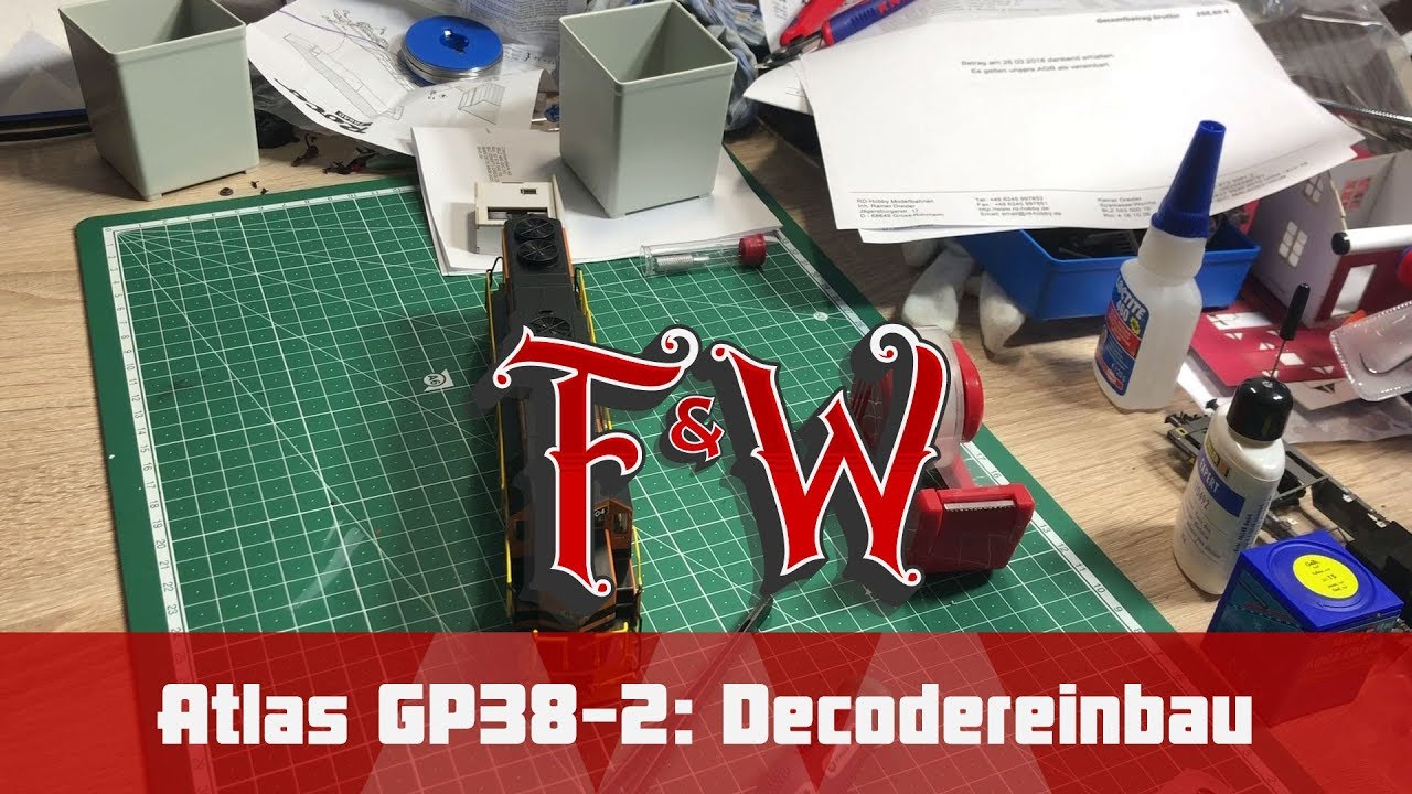 F&W030: Decodereinbau Atlas Trainman GP38-2