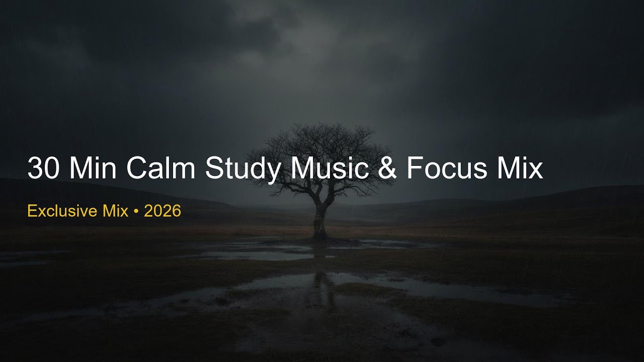 30 Min Calm Study Music & Focus Mix