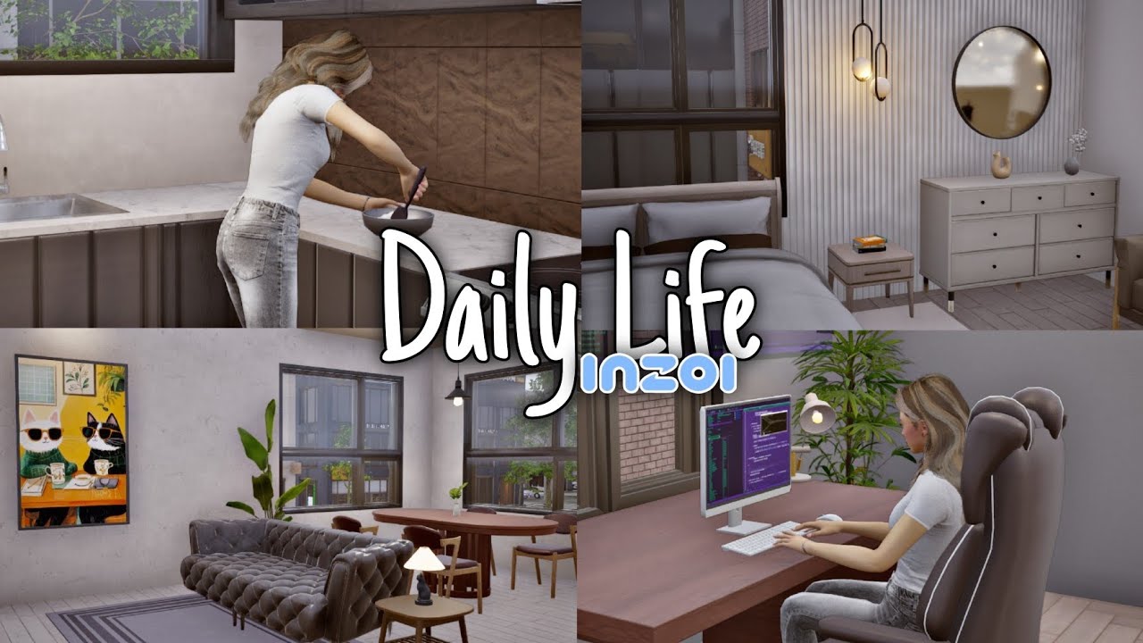 Daily Life in inZOI: Watch This Independent Girl’s Routine and Chill