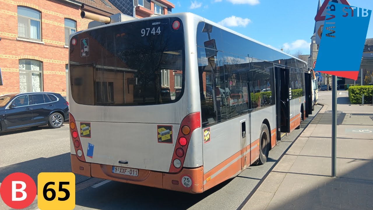 (Bus Stib) Voyage complet ligne 65 Gare Centrale à Machelen Vanhool New A330 €6 n°9744.
