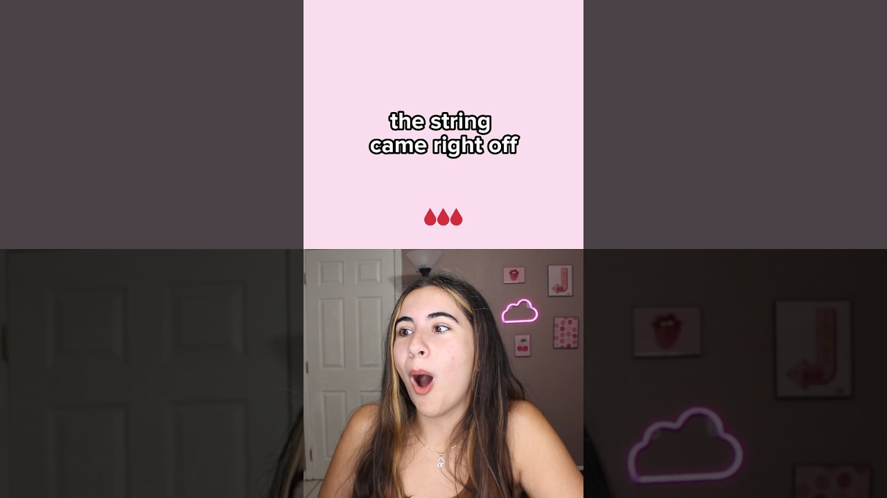 my tampon got STUCK inside me 😱 (period horror stories) #shorts #girls