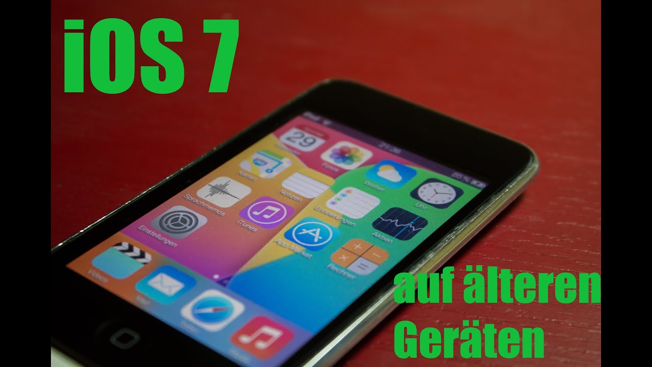iOS 7 auf iPhone 2G 3G - iPod touch 1G 2G MC & MB Modell - Meine Meinung dazu bzw kurzes Review