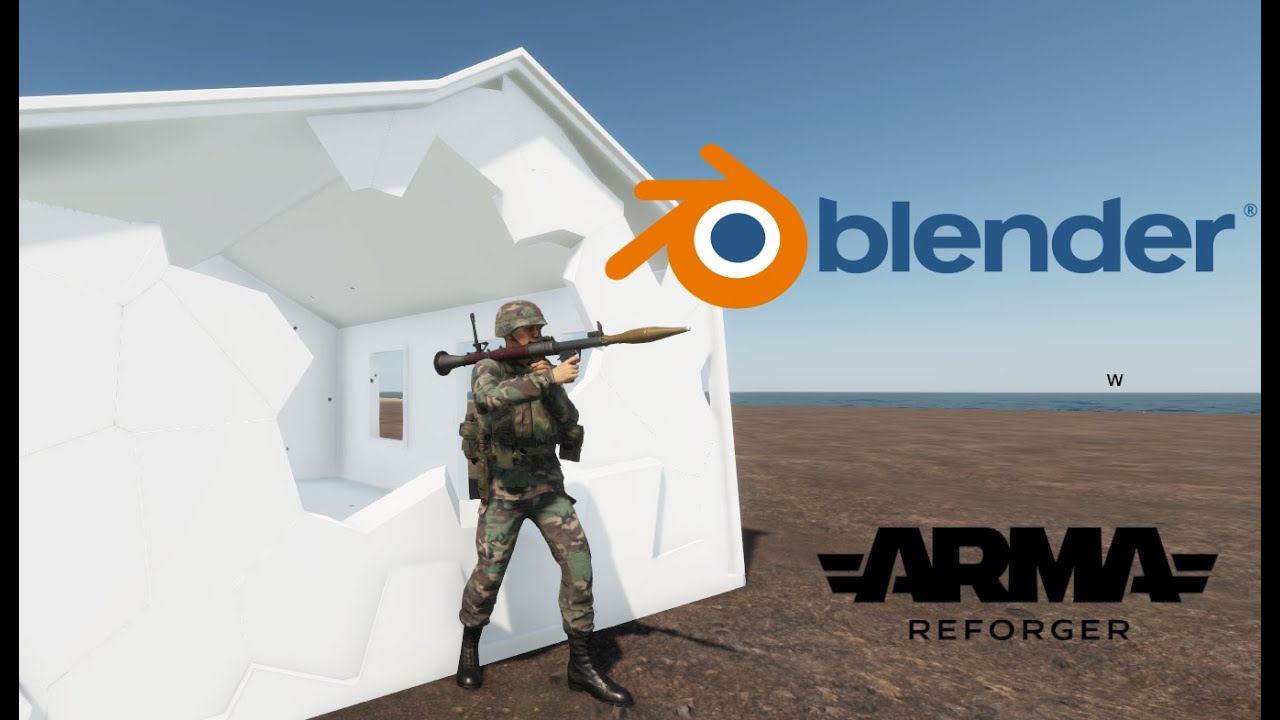 How To Create Destructible Prop Building in Arma Reforger Part 1: Blender