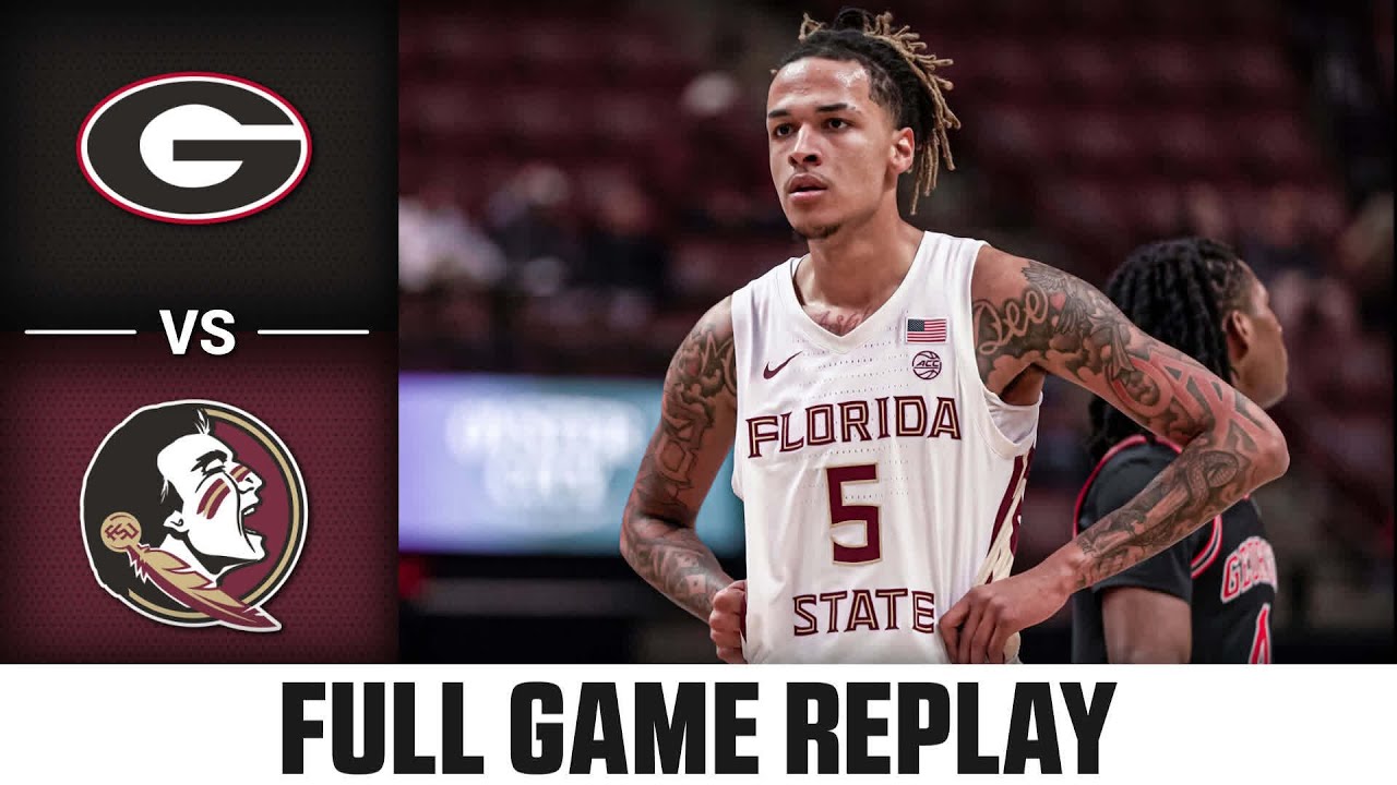 Georgia vs. Florida State Full Game Replay | 2023-24 ACC Men's Basketball