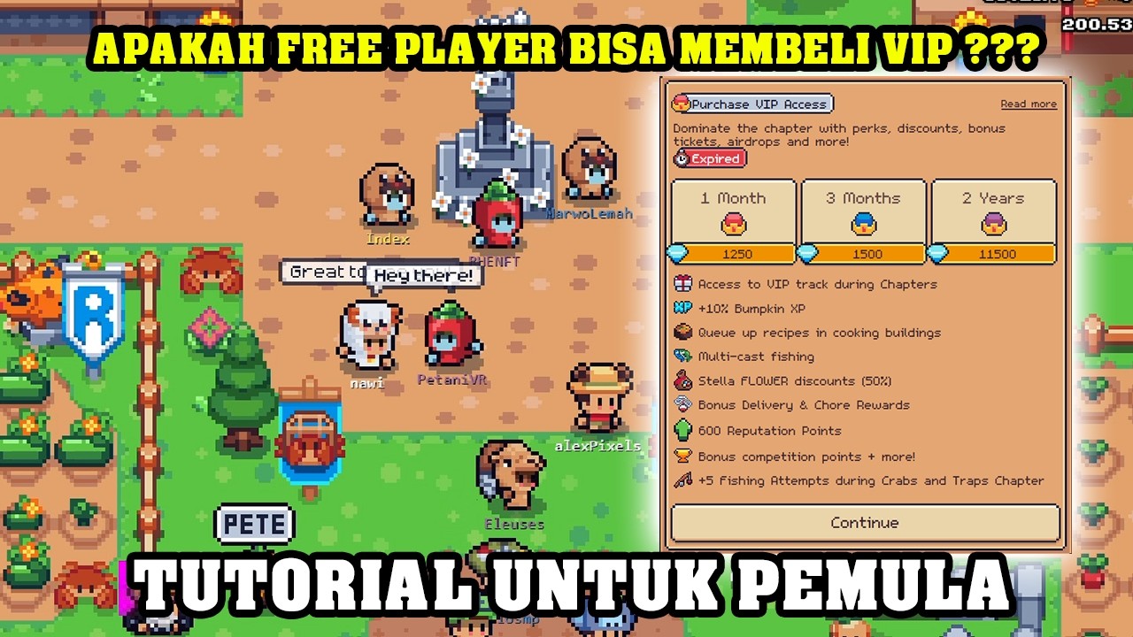 APAKAH FREE PLAYER BISA MEMBELI VIP ??? DI GAME SUNFLOWER LAND #110