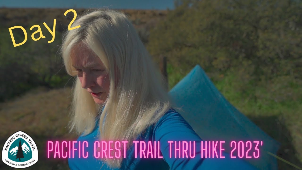 Pacific Crest Trail thru hike 2023' Day 2 - Tent site to tent site #backpacking #hiking  #camping