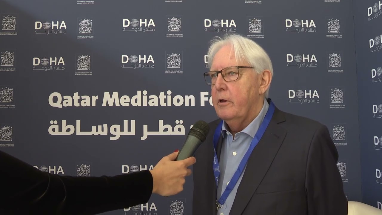 Interview with Mr Martin Grifiths - Qatar Mediation Forum 2024