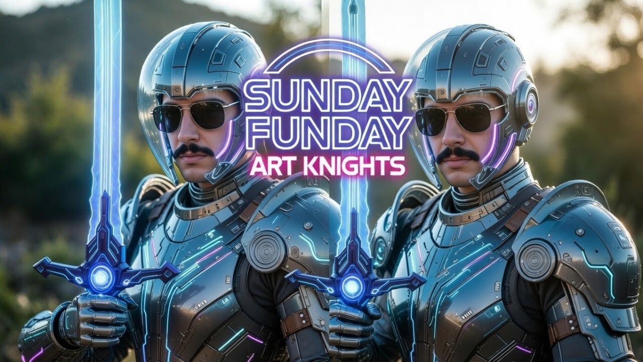 Sunday Funday Art Knights with DrBen & Omer & guests! 📱