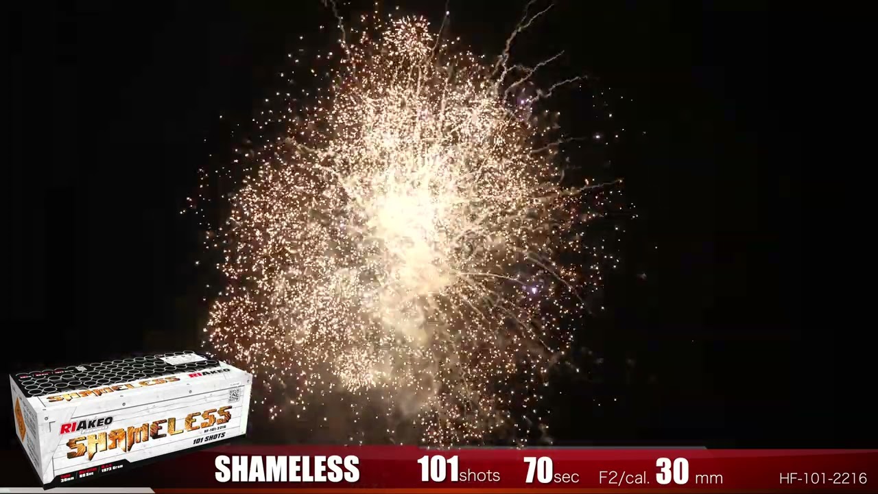 SHAMELESS 101 shots compound  #riakeo #riakeofireworks #fireworks #pyrotechnics  HF-101-2216 49F132