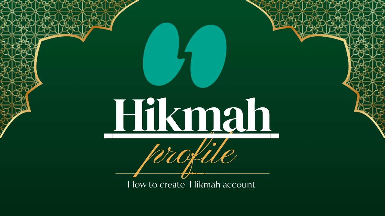 How to create Hikmah account |  Hikmah App | how create  hikmah profile