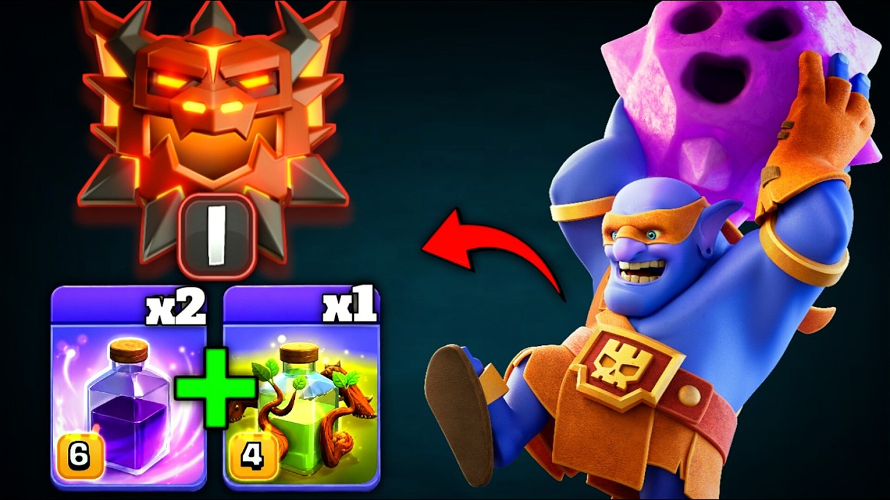 The Most Powerful Ground Army in CoC History! TH18 DD Charge Super Bowler Strategy Clash of clans