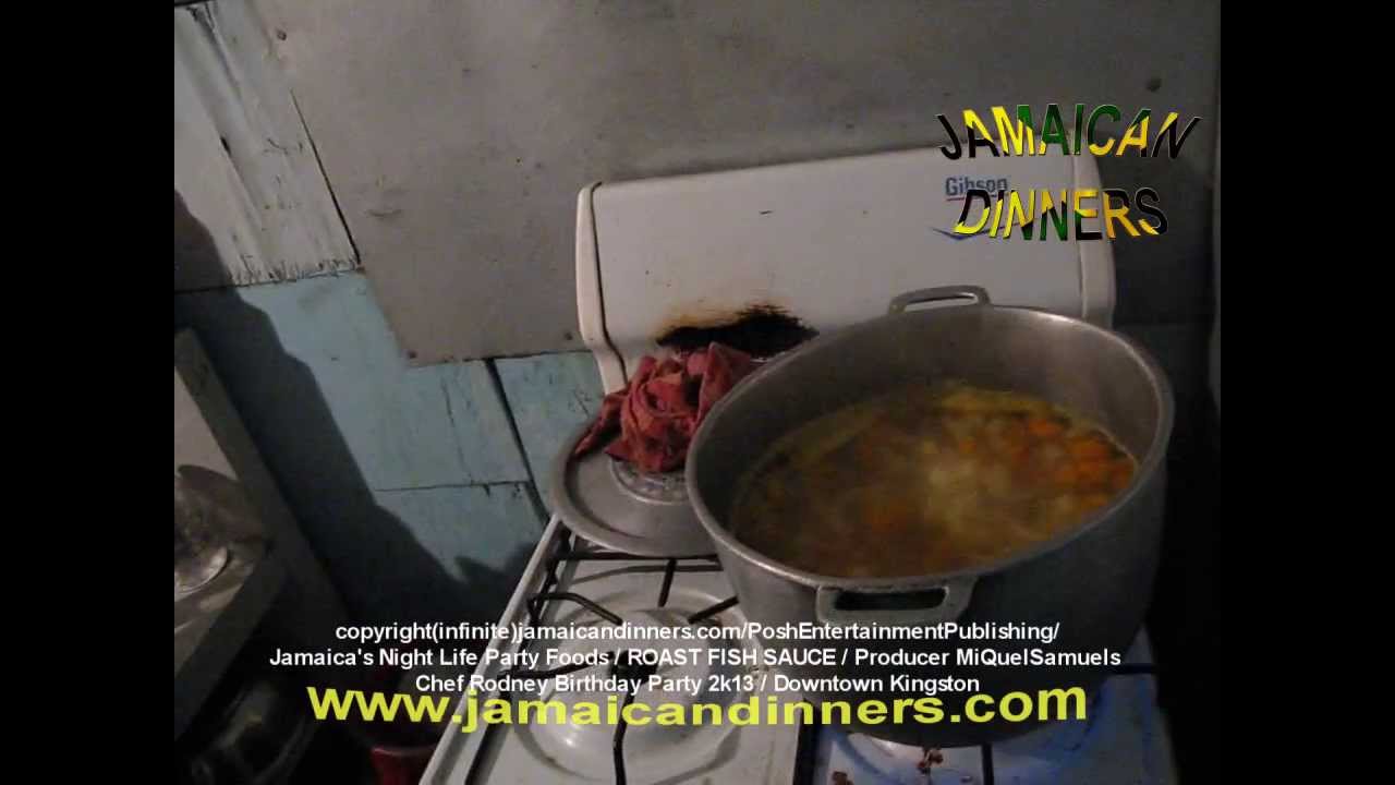 Roast Conch and Fish Sauce (Rodney's Jamaican Birthday Party) part 4