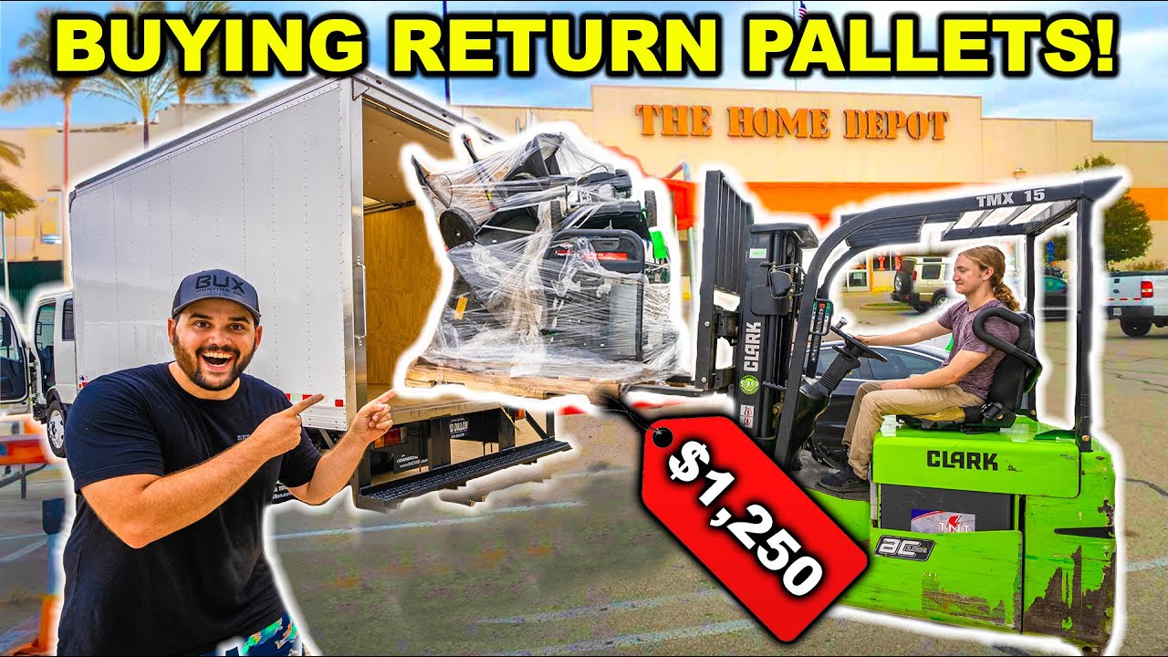I Bought MYSTERY Home Depot RETURN Pallets!!! (Trash or Treasure?)