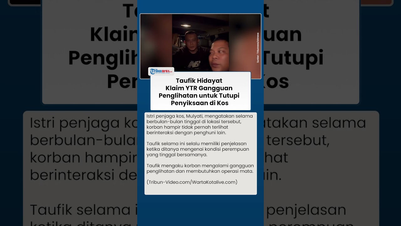 Siasat Taufik Sembunyikan Aksi Penyiksaan YTR di Kos Selama Hampir 3 Tahun, Kamar Kos Dibuat Sepi