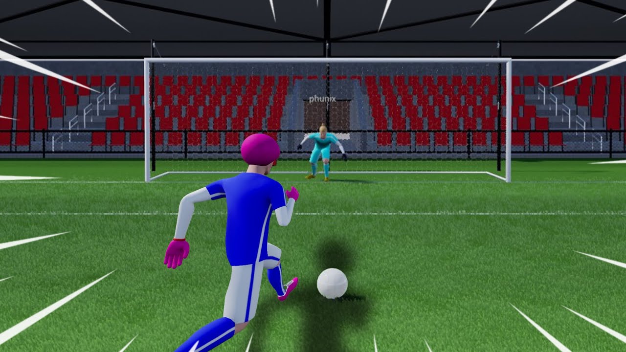 He's bringing it home all by himself on Pro Soccer Online..