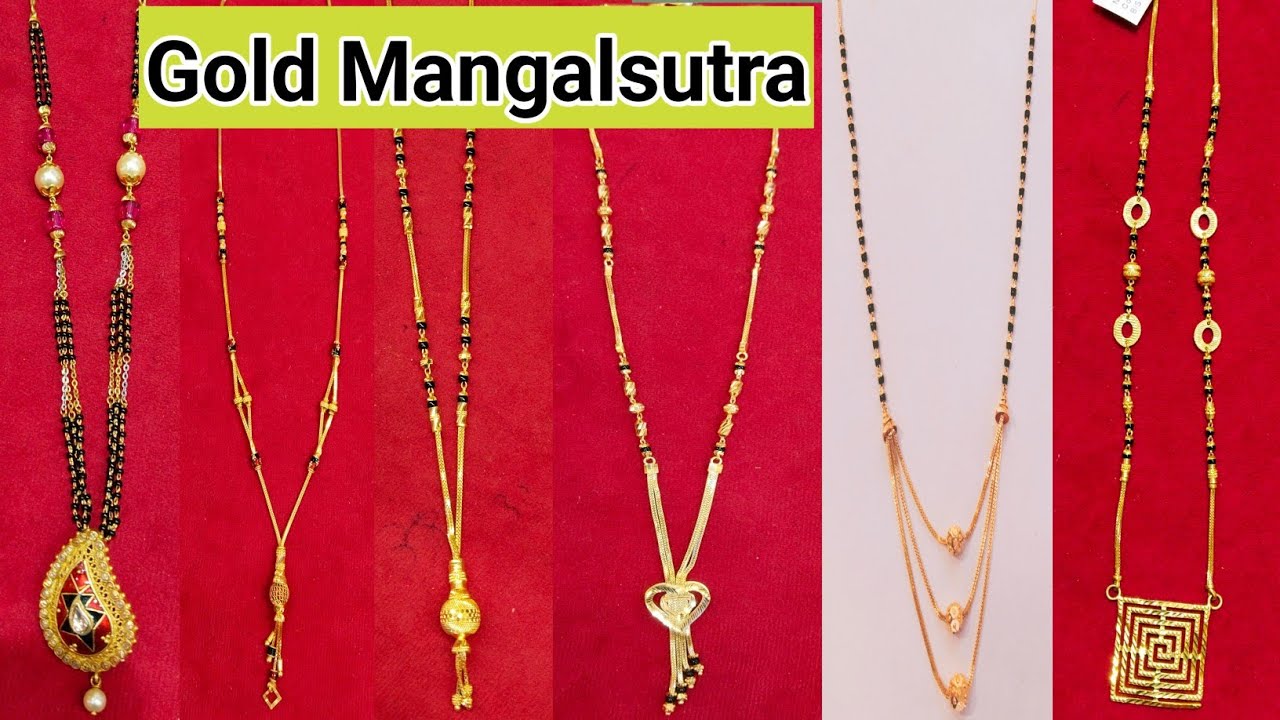 Light weight Gold Mangalsutra Design With Weight And Price।New Trendy gold Mangalsutra Design।