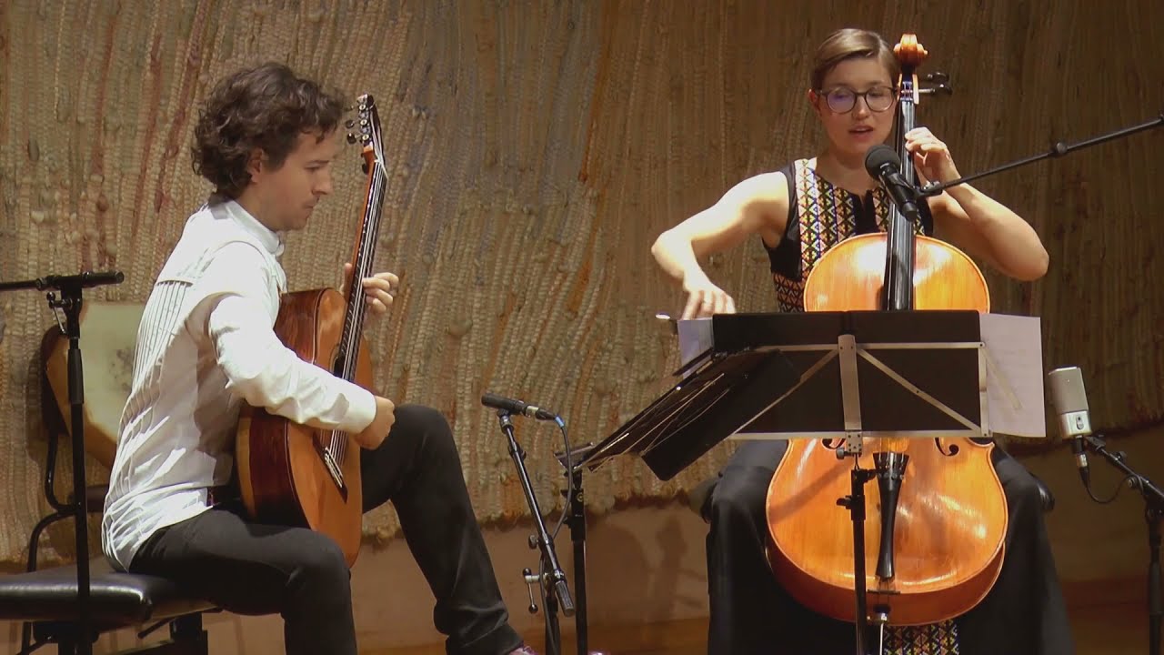Duo Mayr-CelisCatalán plays Gracias a la vida by Violeta Parra (Arr. for voice, cello and guitar)