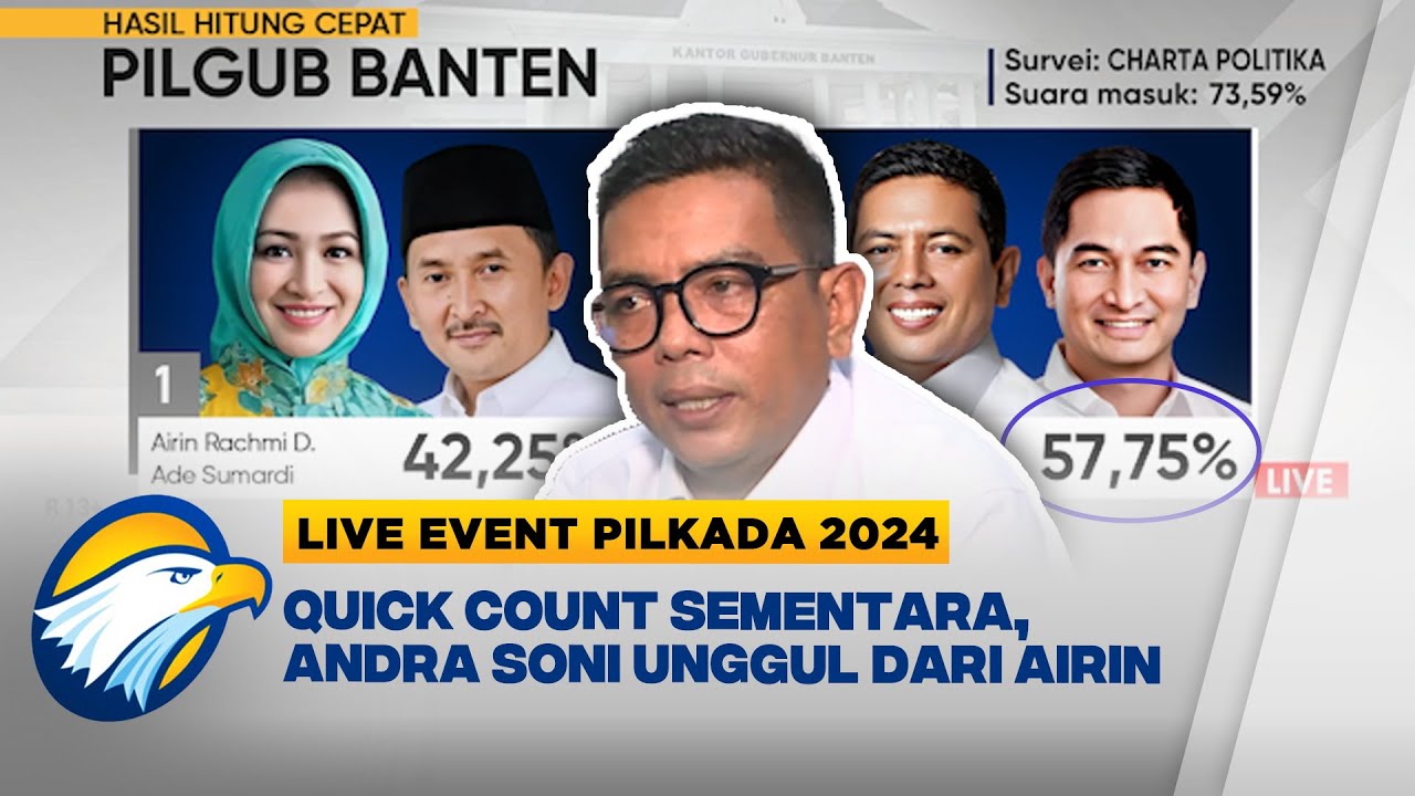 LIVE EVENT - Cagub Banten No.Urut 2 Tanggapi Hasil Quick Count Sementera