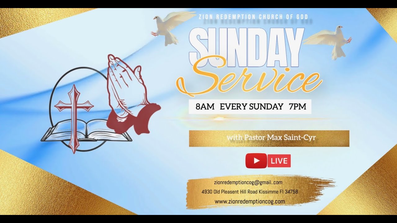Sunday Night Service |4930 OLD PLEASENT HILL RD|Eglise De Dieu De La Redemption De Sion
