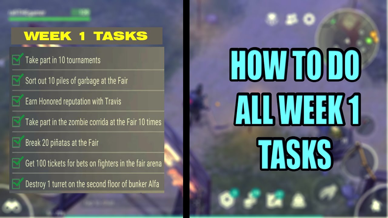 HOW TO DO ALL TASKS OF WEEK 1 || SEASON 8 || LAST DAY ON EARTH SURVIVAL