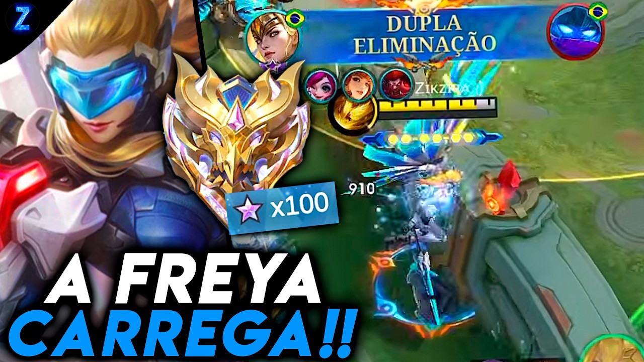 A PARTIDA QUE ME LEVOU AO MÍTICO IMORTAL!! - FREYA GAMEPLAY | Mobile Legends