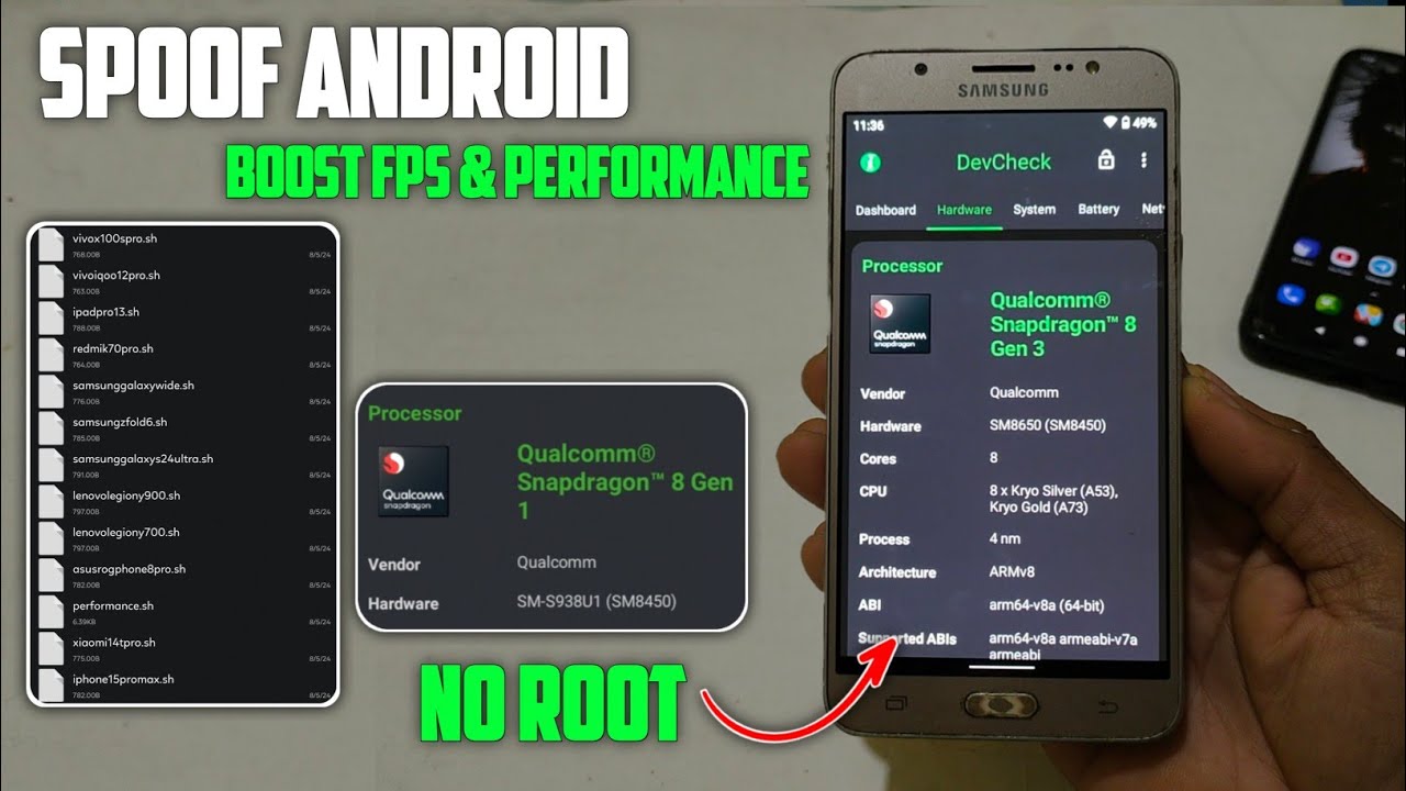 GENIUS IDEA : Spoof Any Android Device CPU,RAM & Processor - No Root