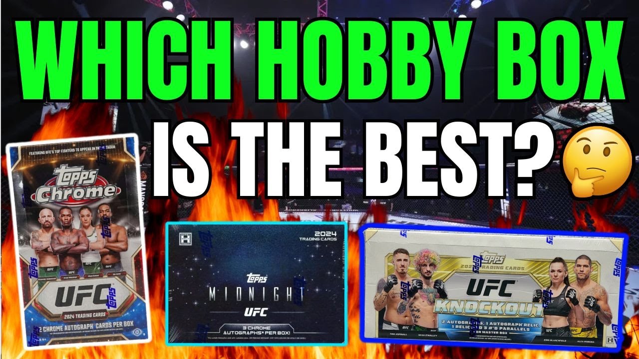 Ripping Into ALL Three 2024 UFC Topps Hobby Boxes Chrome, Midnight & Knockout!👊🔥🤯