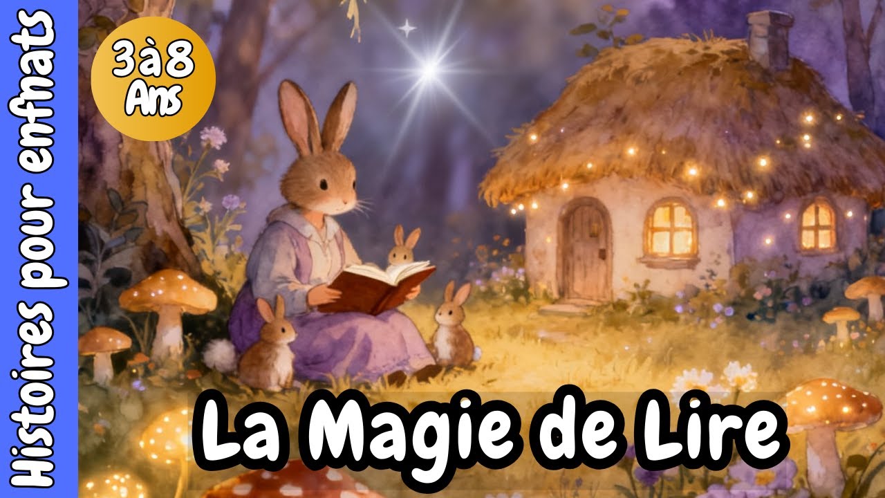 Le Petit Lapin qui Apprit à Lire - Histoire du Soir Apaisante - Conte 🇫🇷  français pour s'endormir