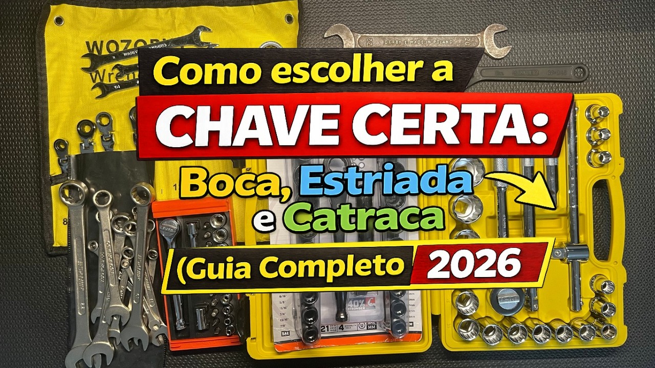 Nem sempre PARAFUSADEIRA resolve! Como escolher a CHAVE CERTA: Boca, Estriada e Catraca