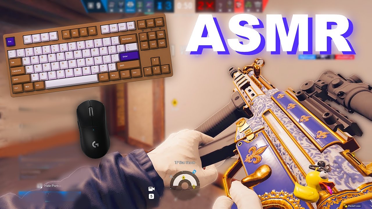 ASMR Gaming Rainbow Six Siege Keyboard Sounds & Whispering