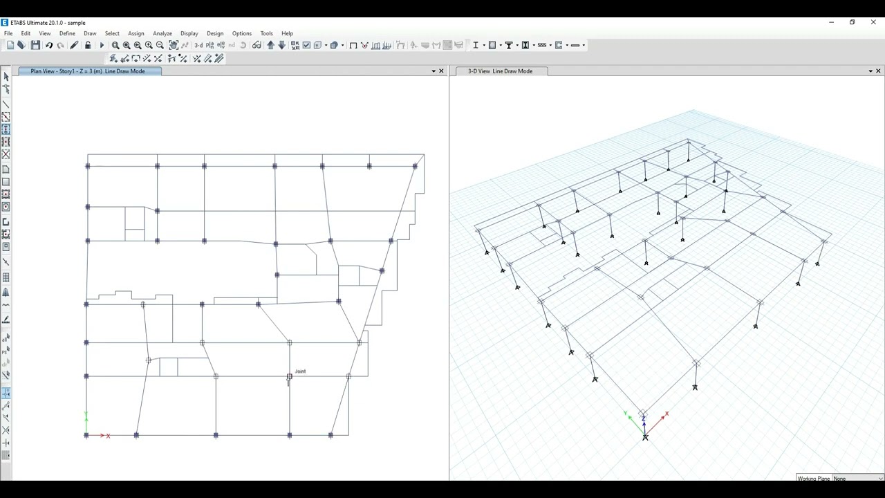 ETABS: Fasten your modelling processes by import from AutoCAD - Method 1