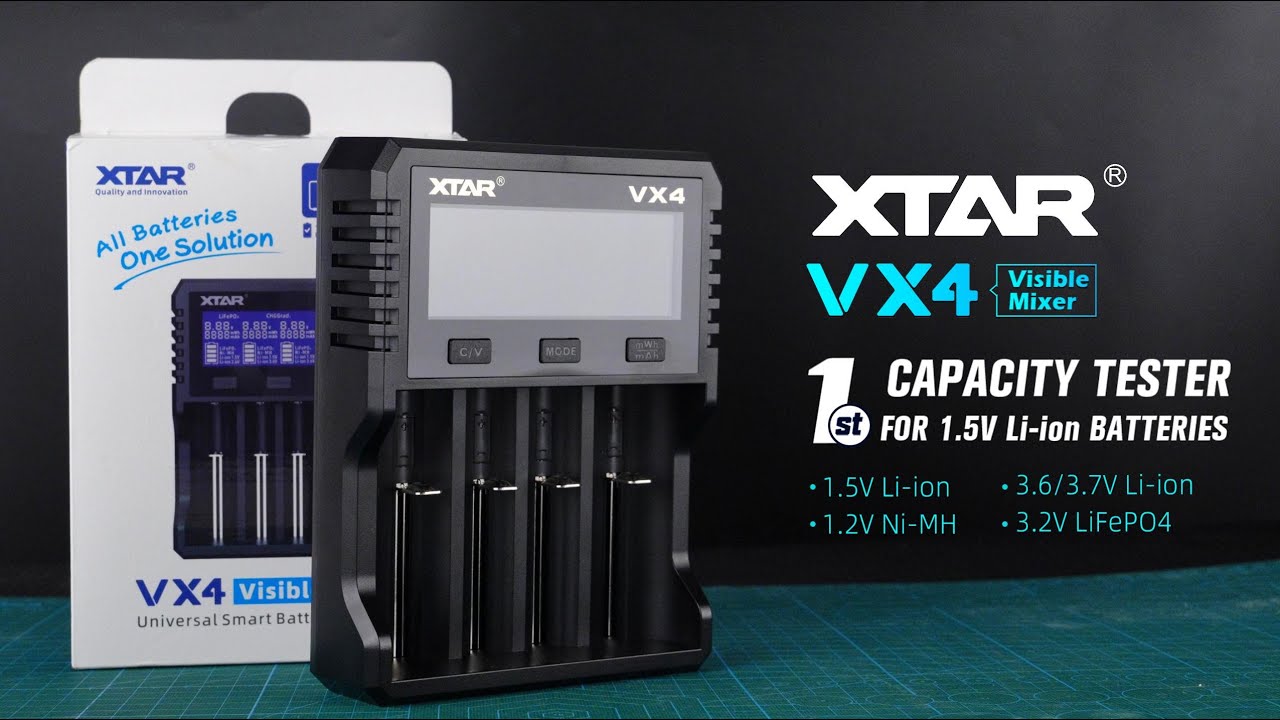 XTAR VX4, The First Capacity Tester for Rechargeable 1.5V Li-ion Batteries
