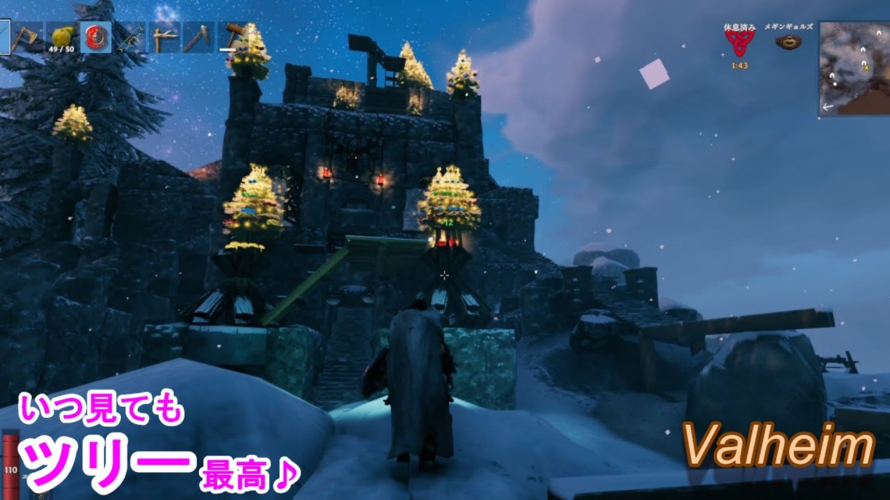 【Valheim生活　＃362】空中で洞窟発見して喜んでたら、頭挟まり大ピンチ！　【Valheim】