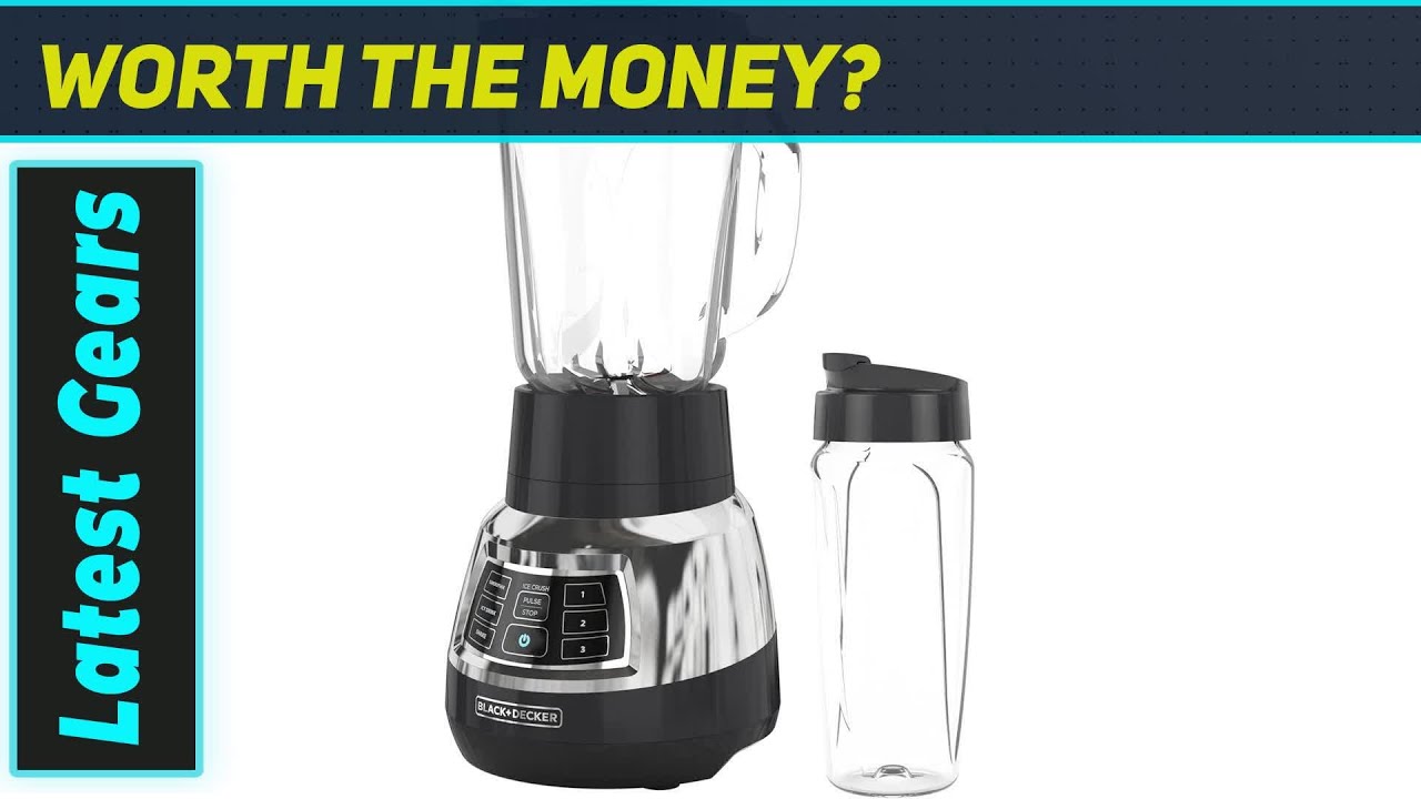 Black+Decker Quiet Blender with Cyclone Glass Jar &ndash; Best Budget Smoothie Maker