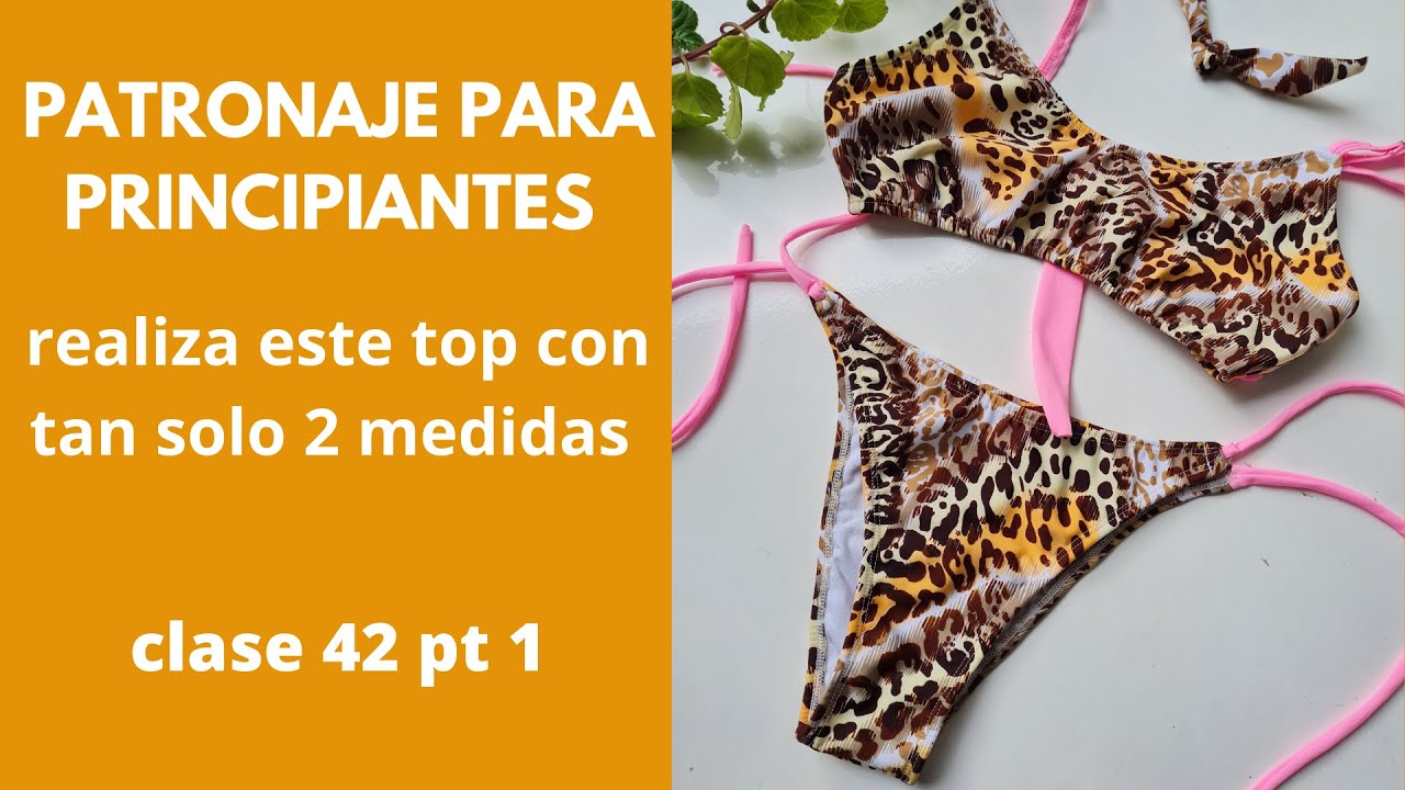 patronaje de top con lazos adaptables.  CLASE 42 PT 1