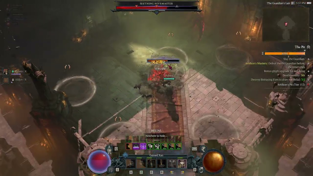 Diablo 4 Saison 11 / pit 111 barbarian LS SixeR !
