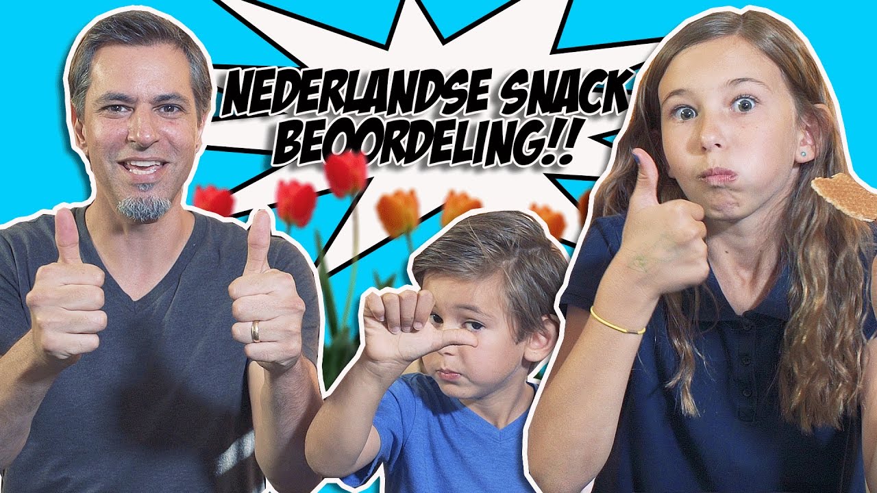 Dutch Snack Review -- Kids React to Stroopwafels! | Josh Darnit