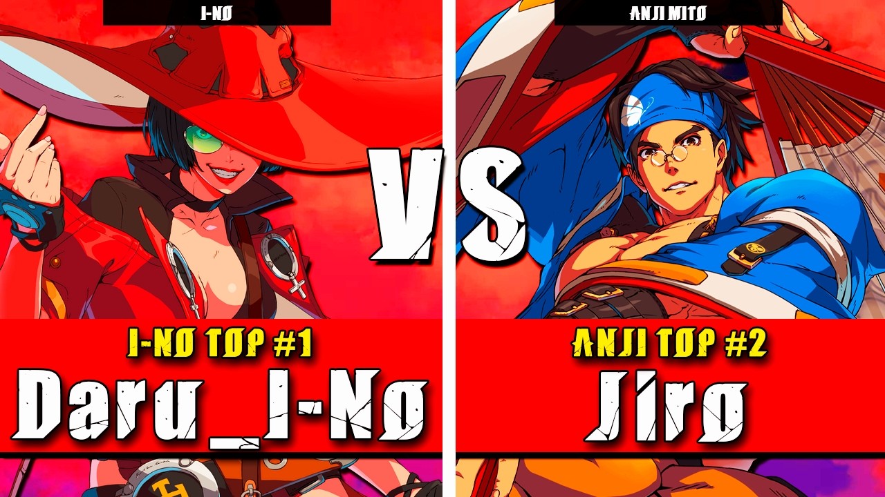 GGST | Daru_I-No (I-No) VS Jiro (Anji Mito) | Guilty Gear Strive High level gameplay