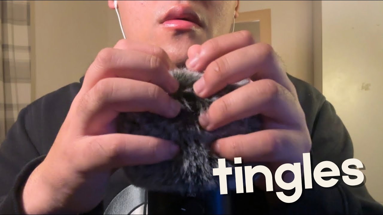ASMR Fluffy Mic Scratching & Blowing for Deep Sleep and Tingles