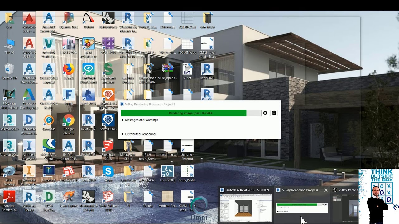 Vray for Revit - Model interior Room- part 2
