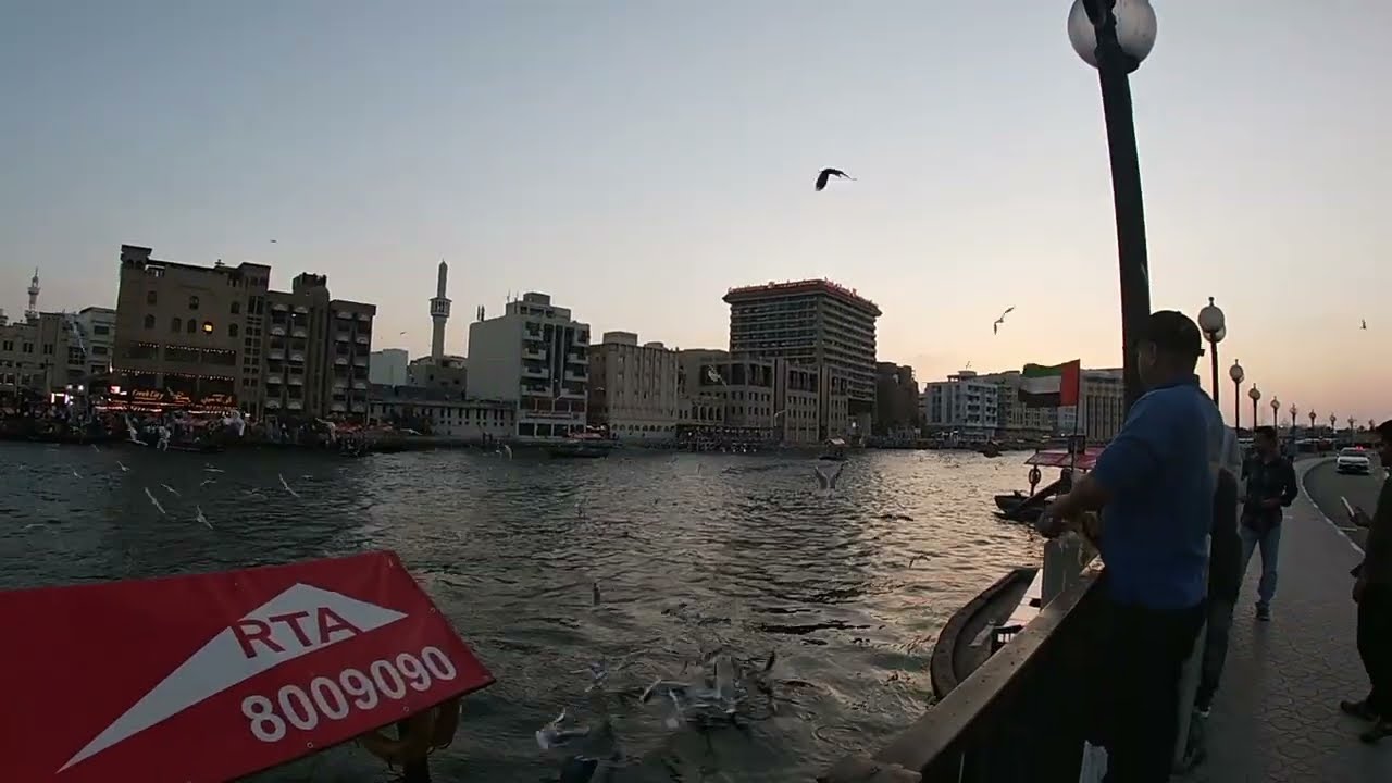 [4K ]Creek Side Diera Dubai Biking Tour🚴&zwj;♂️🌅 Virtual Cycle Along The Creek#bikelover #bikefitness