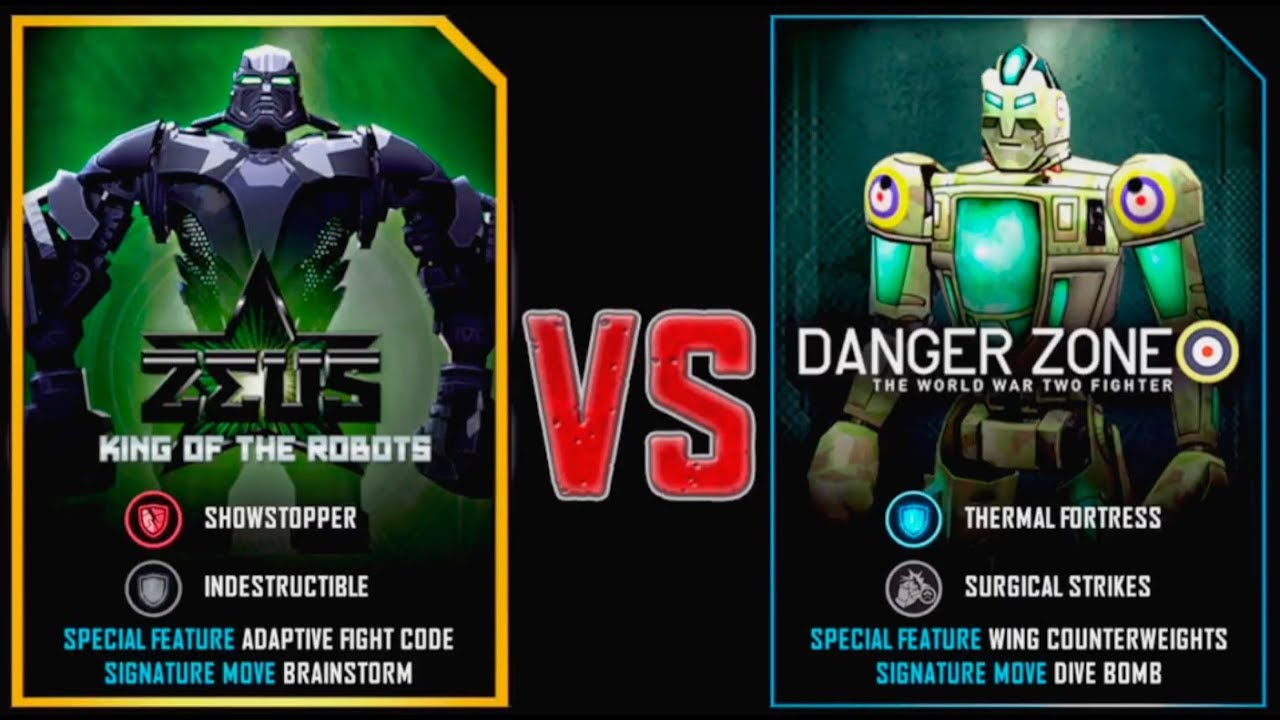 REAL STEEL WRB Zeus VS Danger Zone New Robots UPDATE (Живая Сталь)